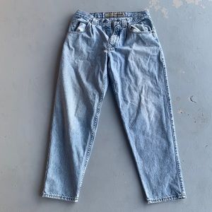 VINTAGE BLUE FADED SILVER TAB LEVIS